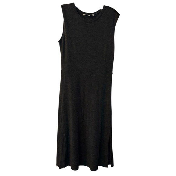LOFT Black Sleeveless Sheath Midi Dress - Picture 3 of 4
